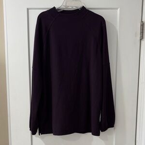 Stylish Purple Crew Neck Sweatshirt